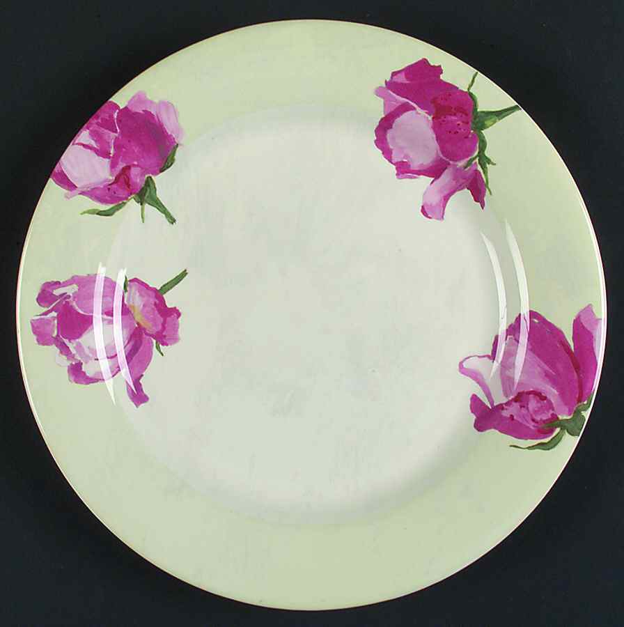 Rose Dinner Plate by Faiencerie De Gien-1