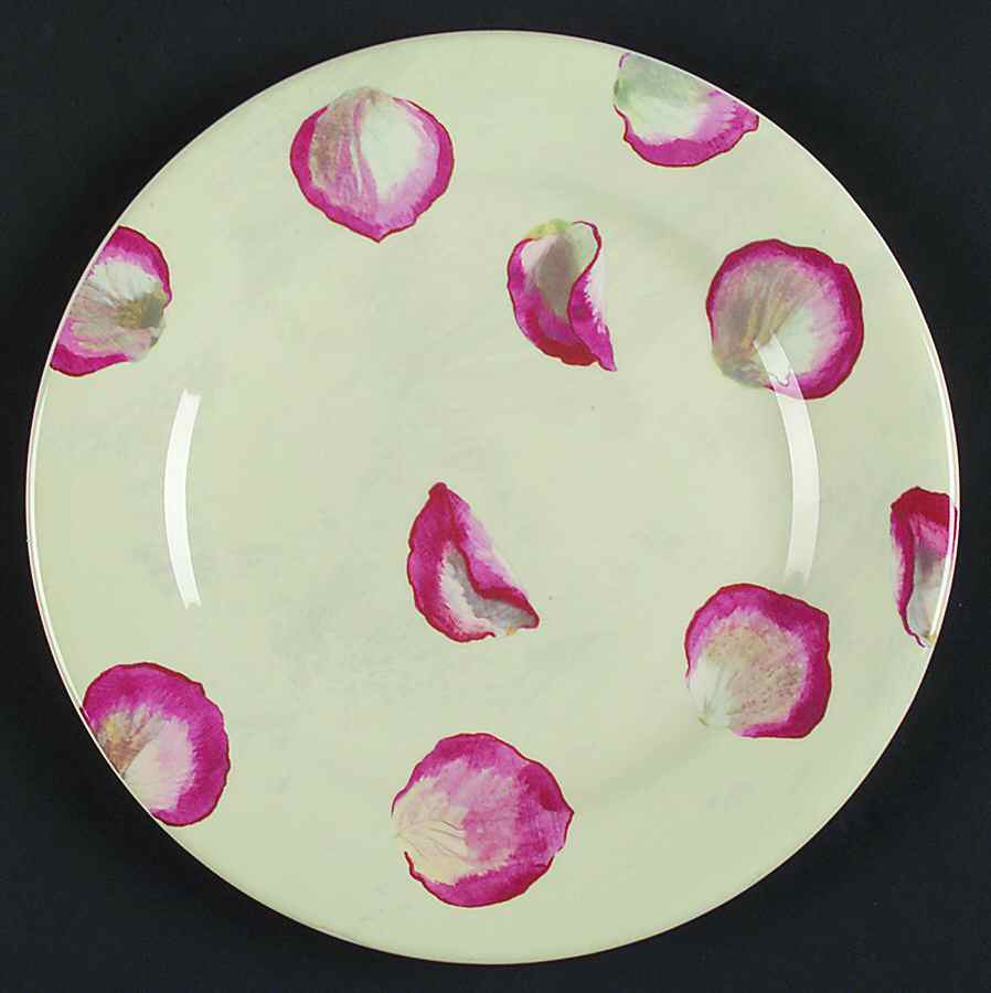 Rose Salad/Dessert Plate by Faiencerie De Gien-1