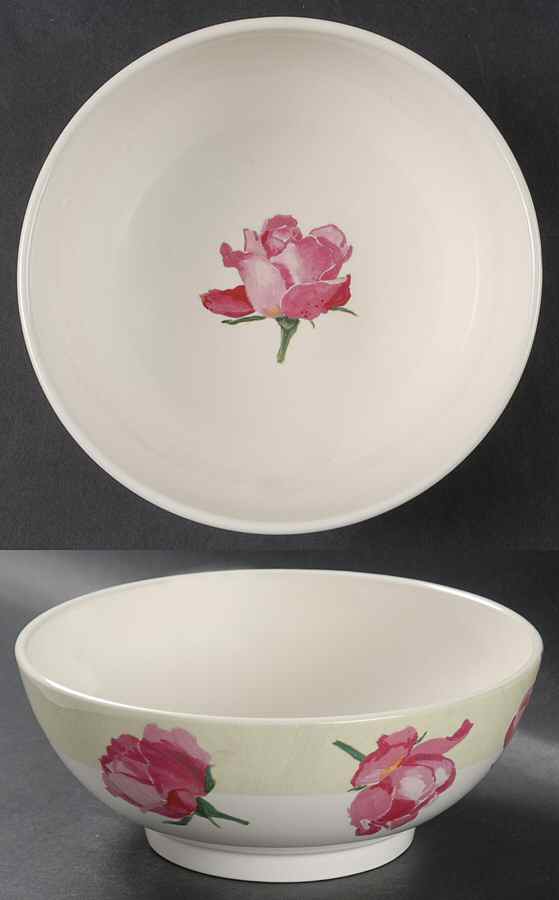 Rose Coupe Cereal Bowl by Faiencerie De Gien-1