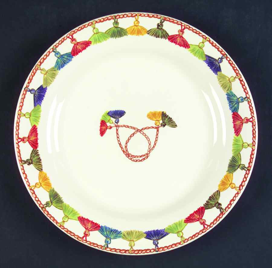 Taffetas Dinner Plate by Faiencerie De Gien-1