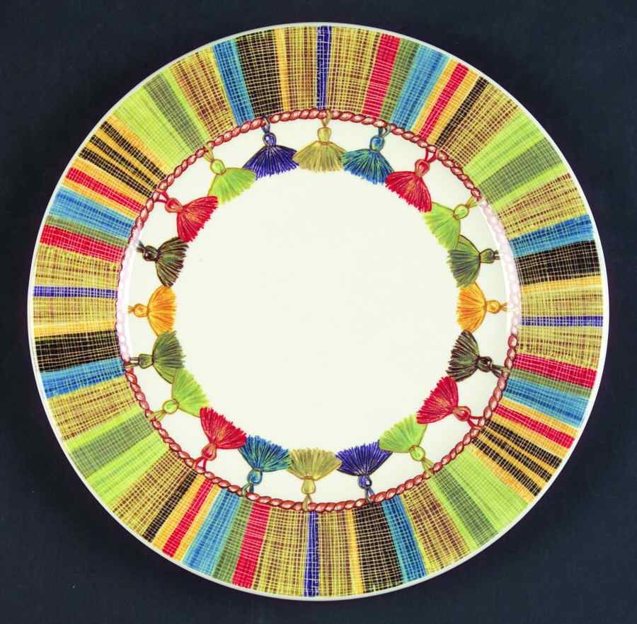 Taffetas Canape Plate by Faiencerie De Gien-1
