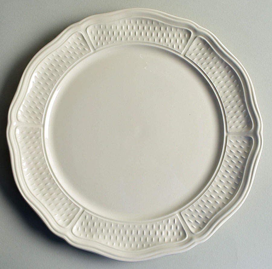 Pont Aux Choux (White) Service Plate (Charger) by Faiencerie De Gien-1