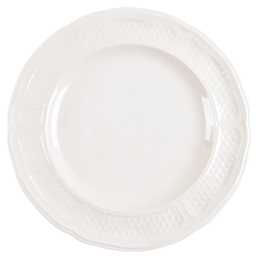 Pont Aux Choux (White) Dinner Plate by Faiencerie De Gien-1