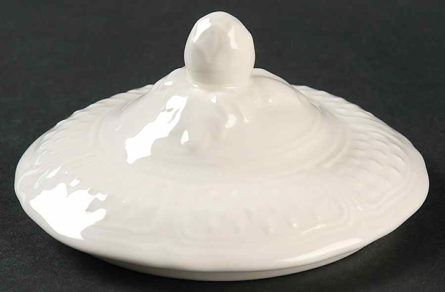 Pont Aux Choux (White) Lid for Sugar Bowl by Faiencerie De Gien-1