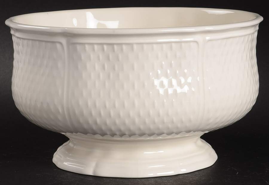 Pont Aux Choux (White) 8" Round Vegetable Bowl by Faiencerie De Gien-1