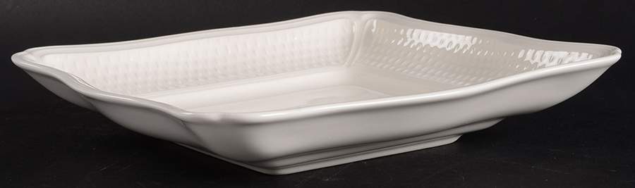 Pont Aux Choux (White) Large Square Fruit Bowl by Faiencerie De Gien-1