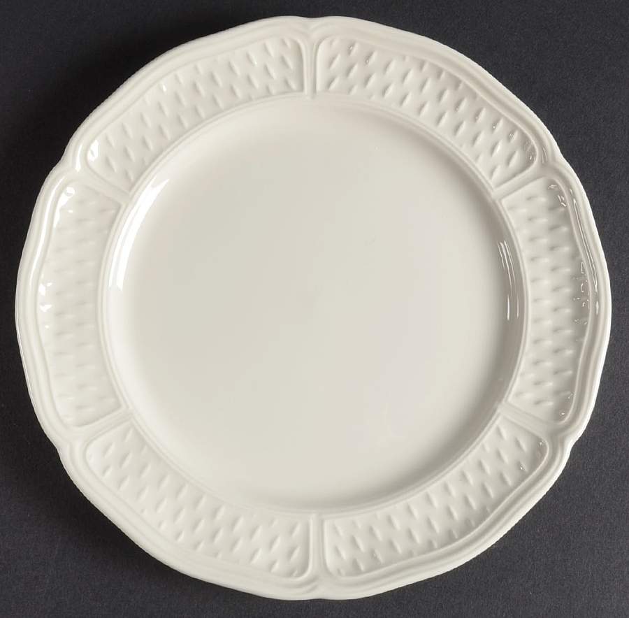 Pont Aux Choux (White) Canape Plate by Faiencerie De Gien-1