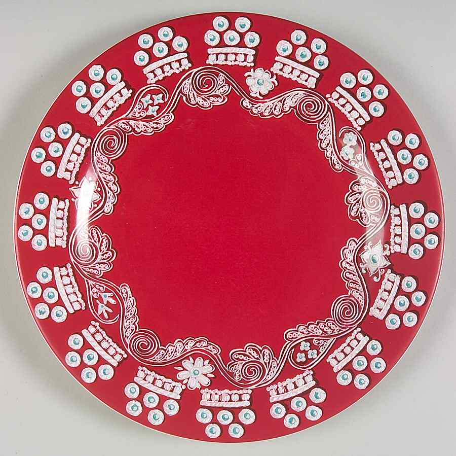 Paseo Dessert/Pie Plate by Faiencerie De Gien-1