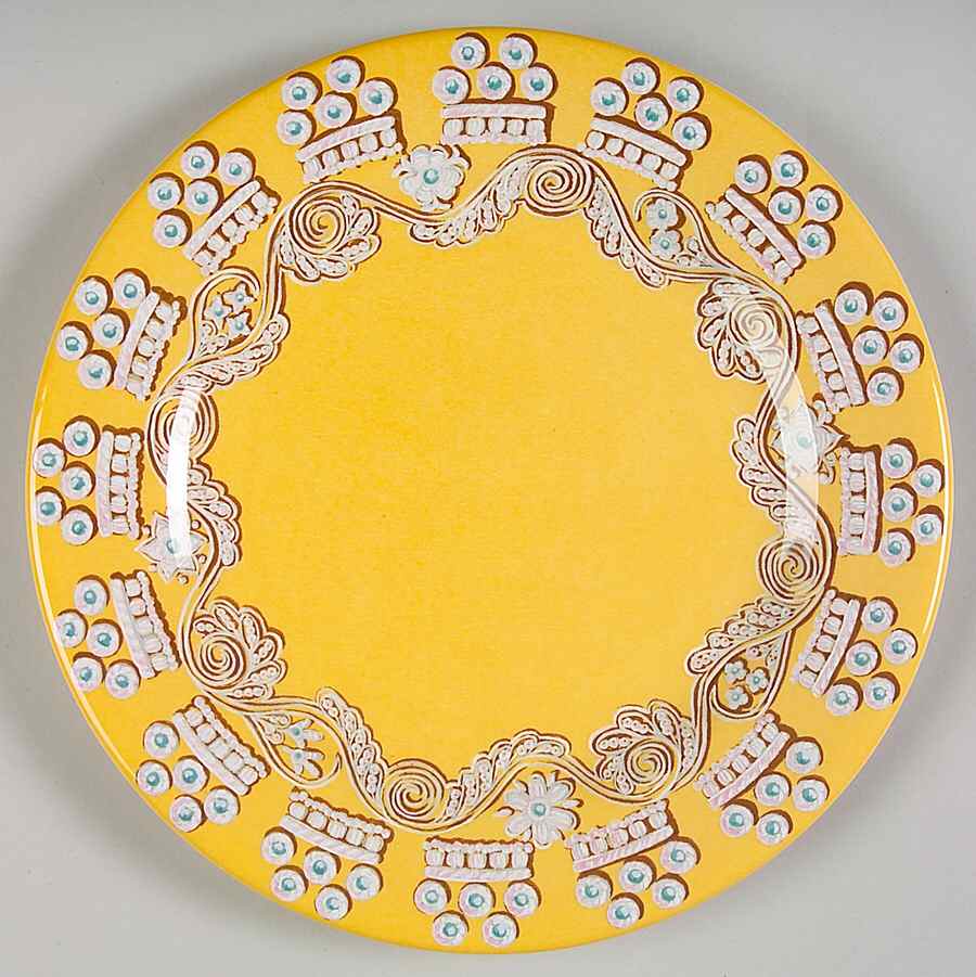 Paseo Dessert/Pie Plate by Faiencerie De Gien-1