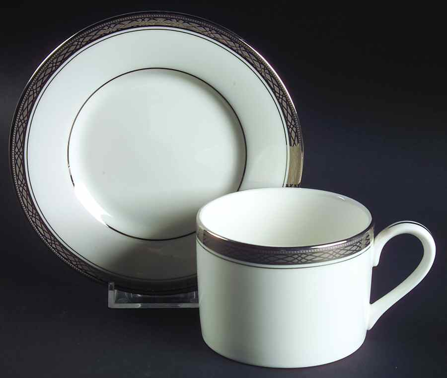 Portsmouth Flat Cup & Saucer Set by Gorham-1