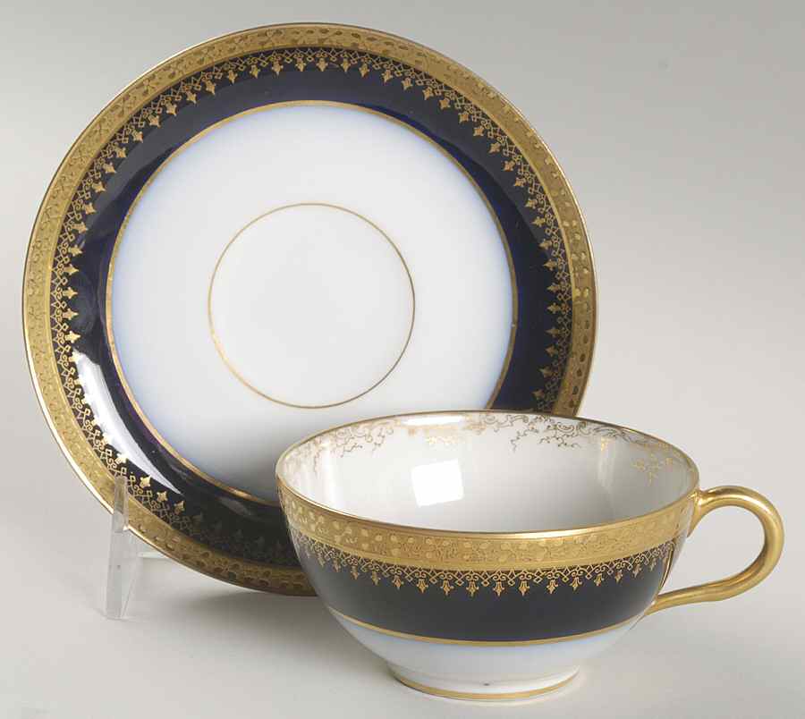 GUE456 Flat Cup & Saucer Set by WM Guerin-1