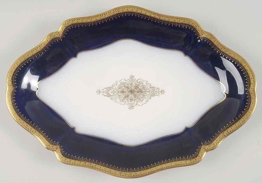 GUE456 15" Oval Serving Platter by WM Guerin-1