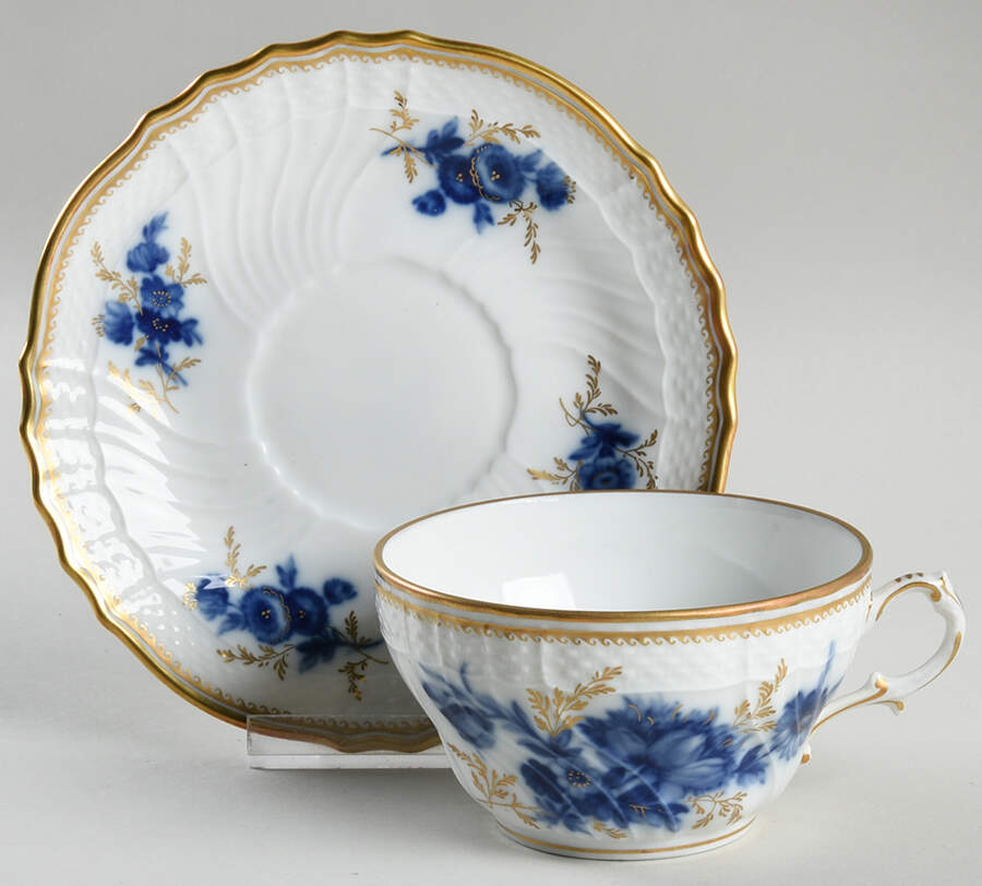Santa Margherita Flat Cup & Saucer Set by Ginori 1735-1