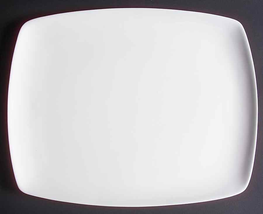 Vela White 14" Rectangular Serving Platter by Ginori 1735-1