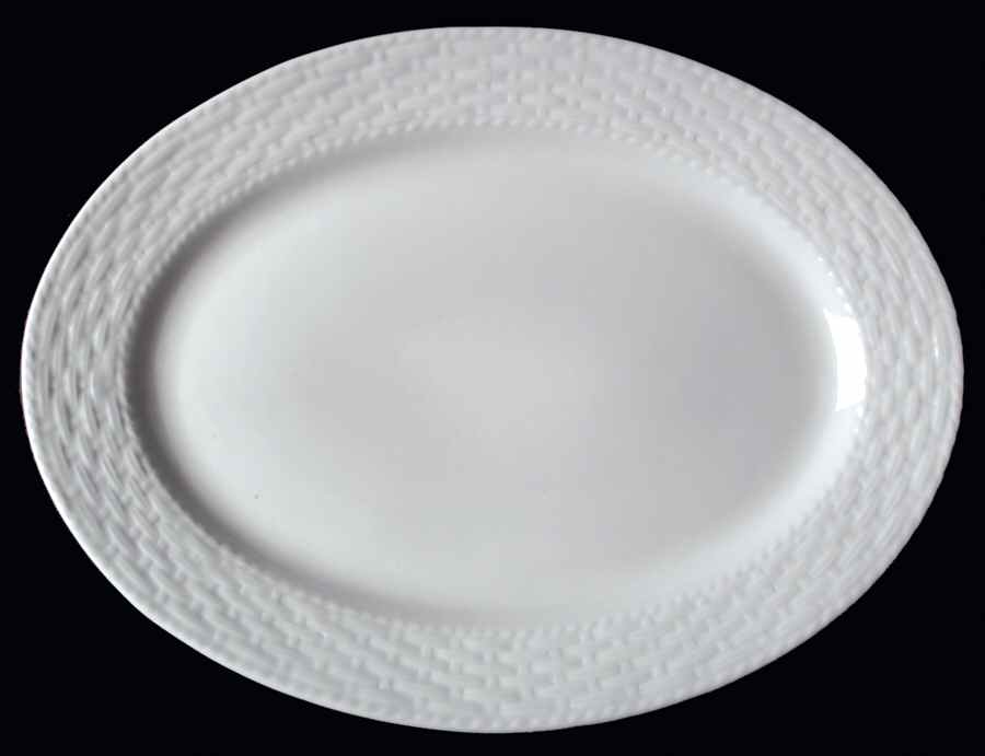 Sarasota 14" Oval Serving Platter by Gibson Designs-1