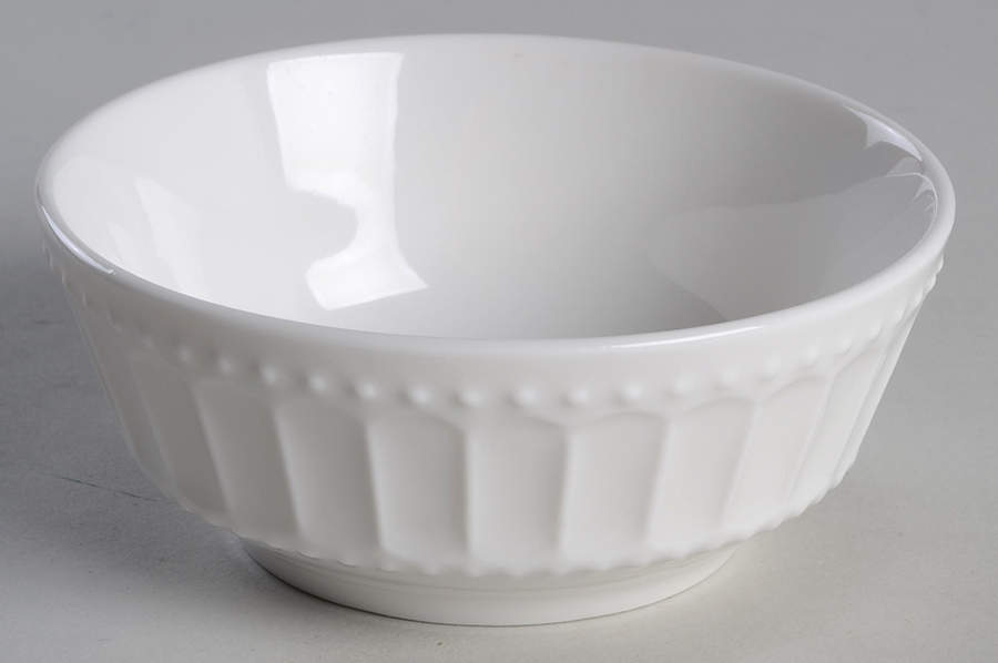 Regalia White Dessert Bowl by Gibson Designs-1