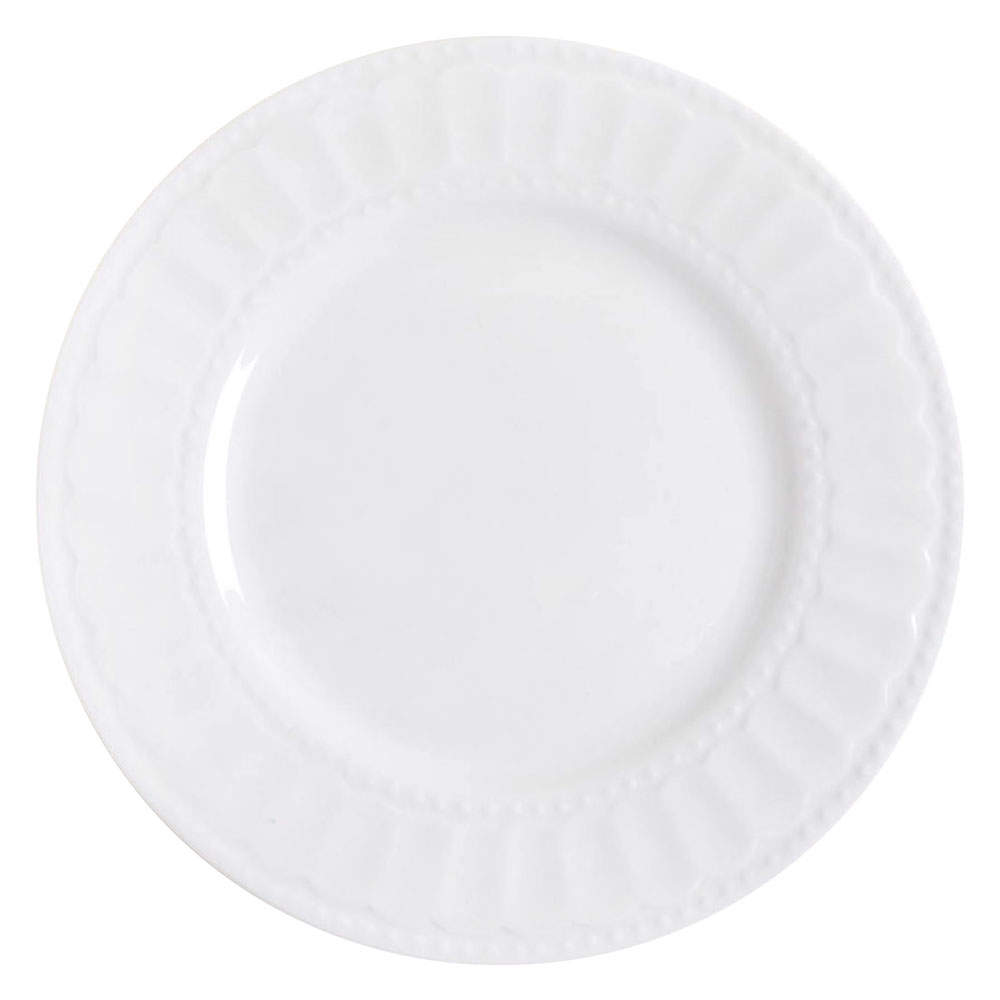 Regalia White Salad/Dessert Plate by Gibson Designs-1