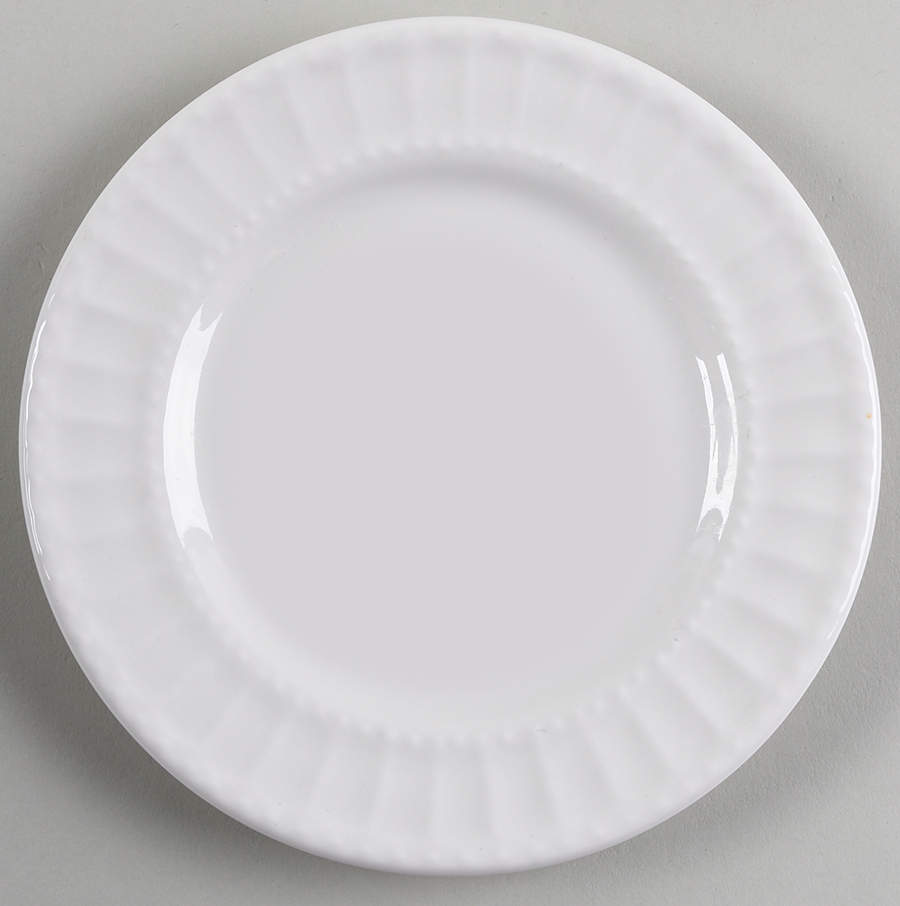 Regalia White Bread & Butter Plate by Gibson Designs-1