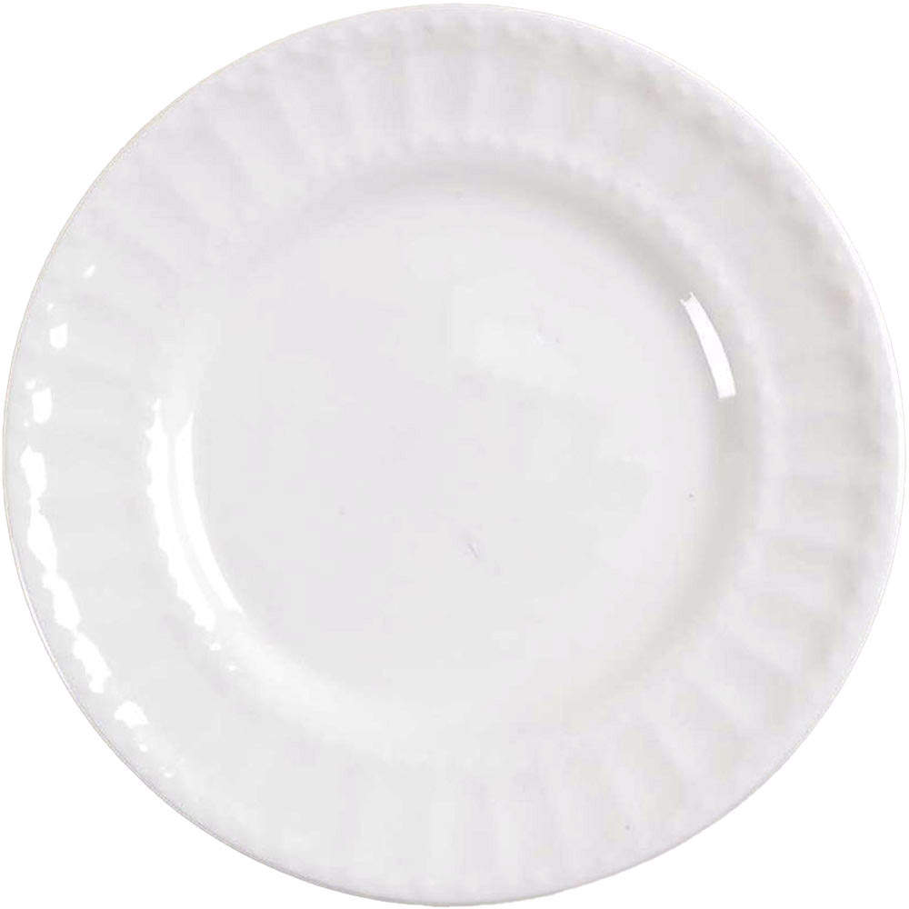 Regalia White Bread & Butter Plate by Gibson Designs-1