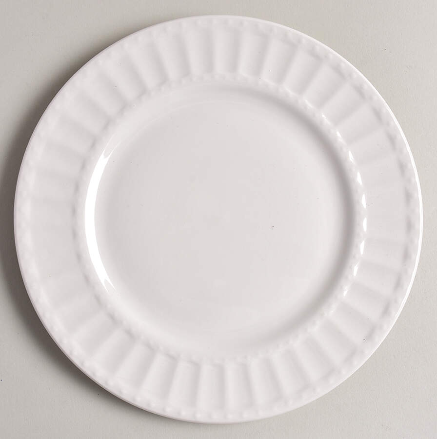 Regalia White Salad Plate by Gibson Designs-1