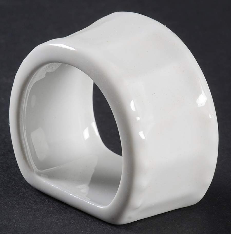 Regalia White Napkin Ring by Gibson Designs-1