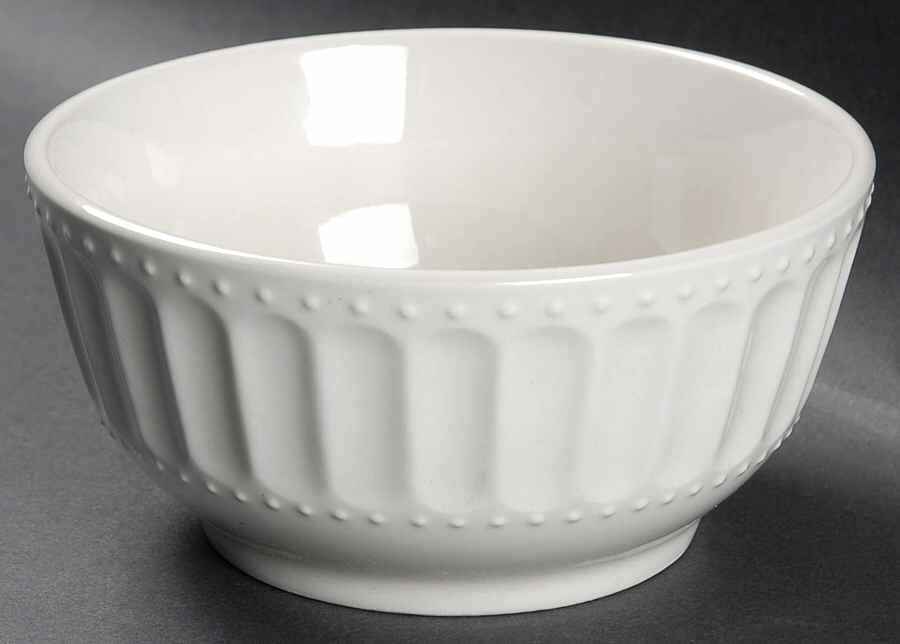 Regalia White Soup/Cereal Bowl by Gibson Designs-1