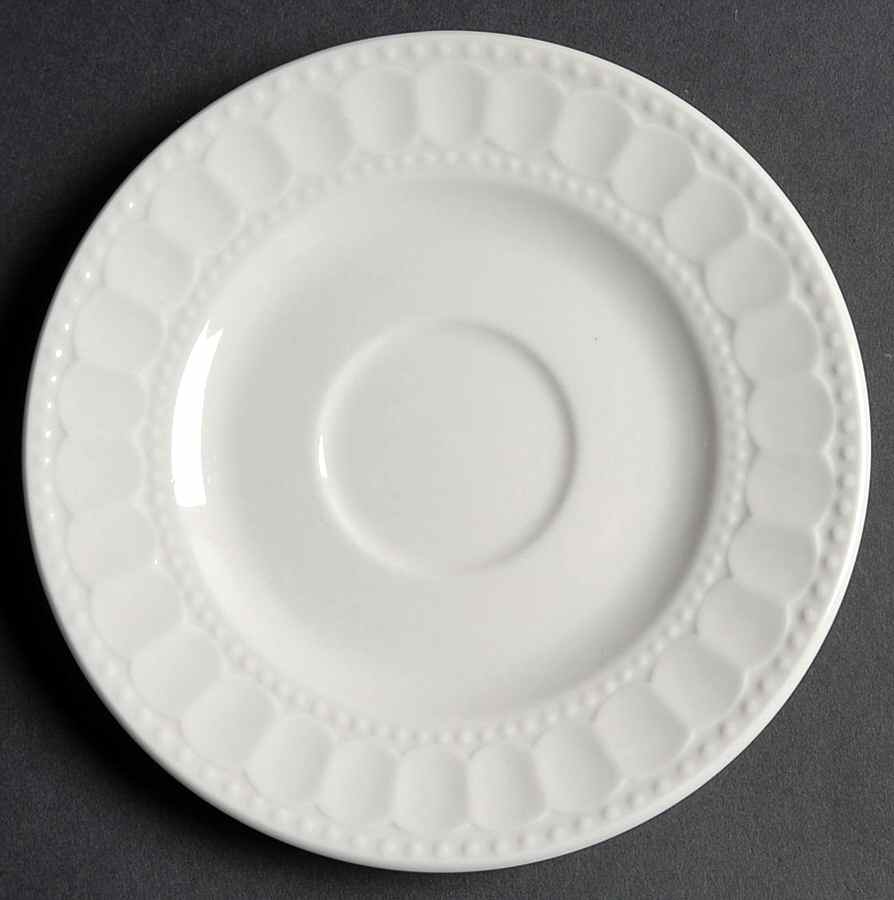 Regalia White Saucer for Flat Cup by Gibson Designs-1