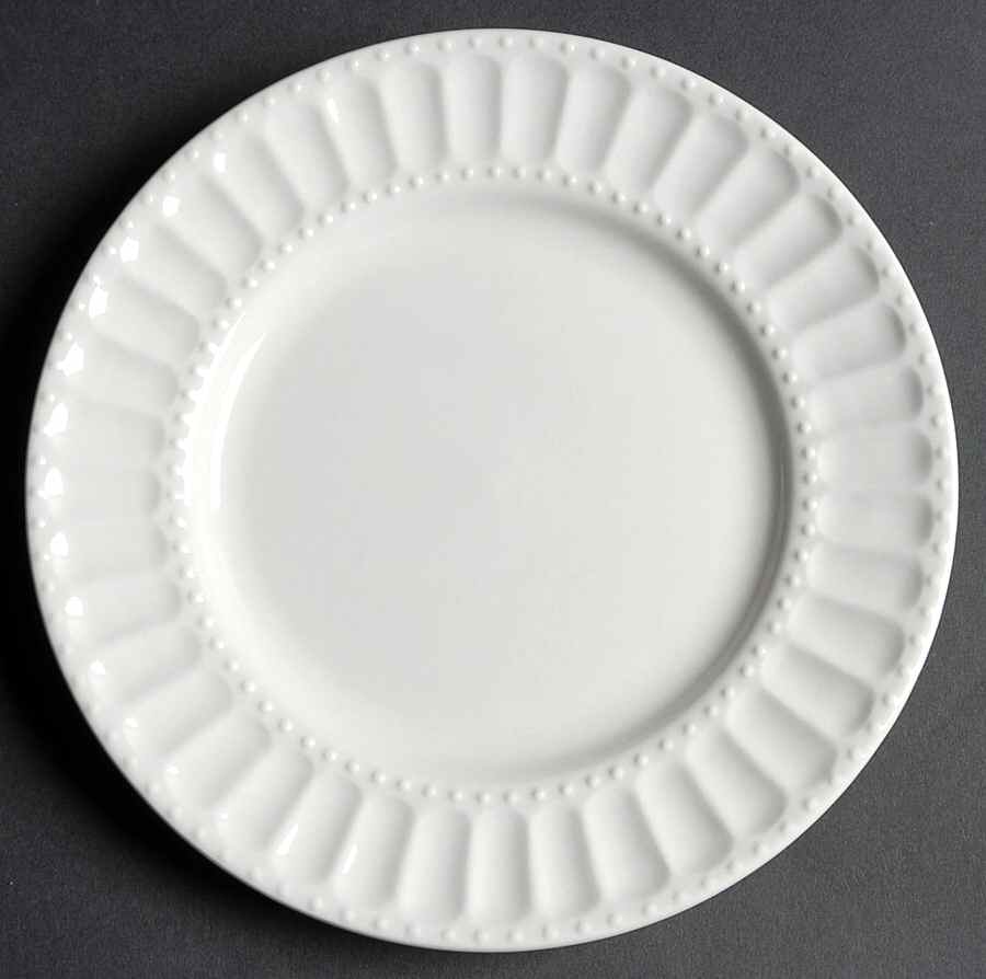 Regalia White Salad/Dessert Plate by Gibson Designs-1