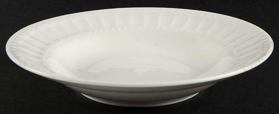 Regalia White Rim Soup Bowl by Gibson Designs-1