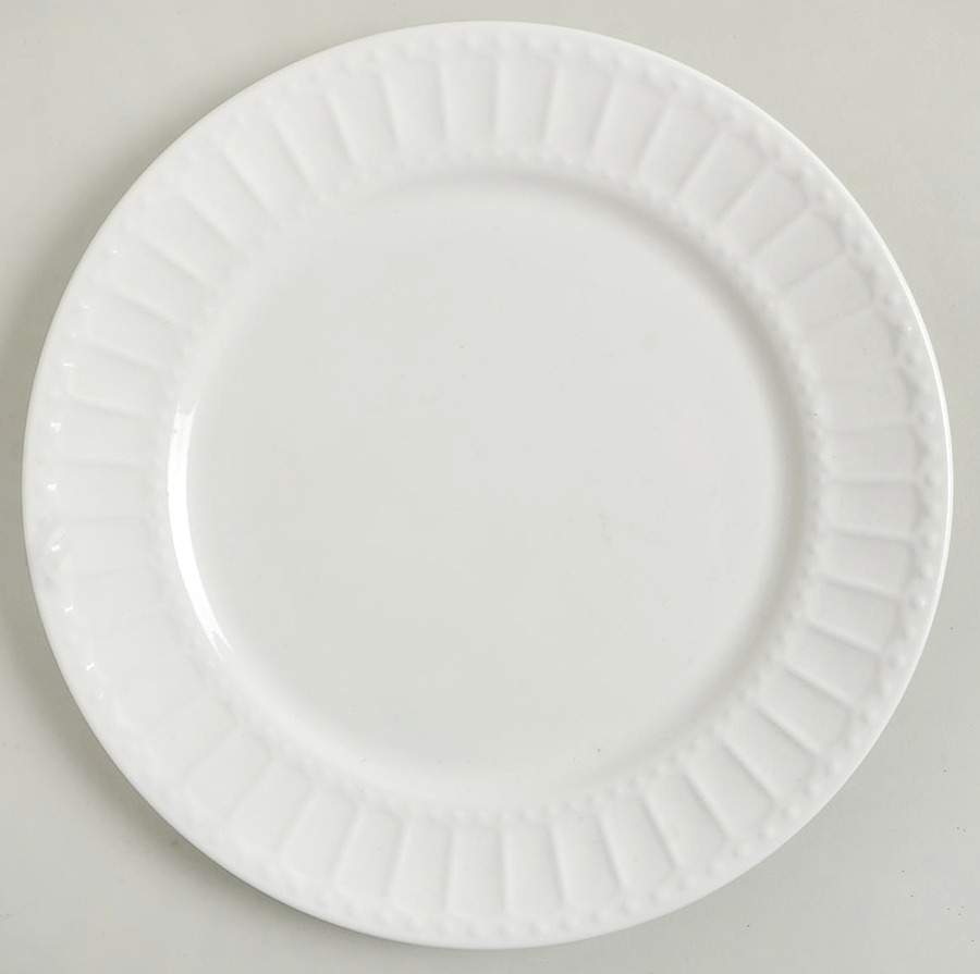 Regalia White Salad/Dessert Plate by Gibson Designs-1