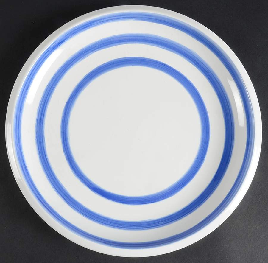 Cabana Marine Blue Dinner Plate by Gibson Designs-1