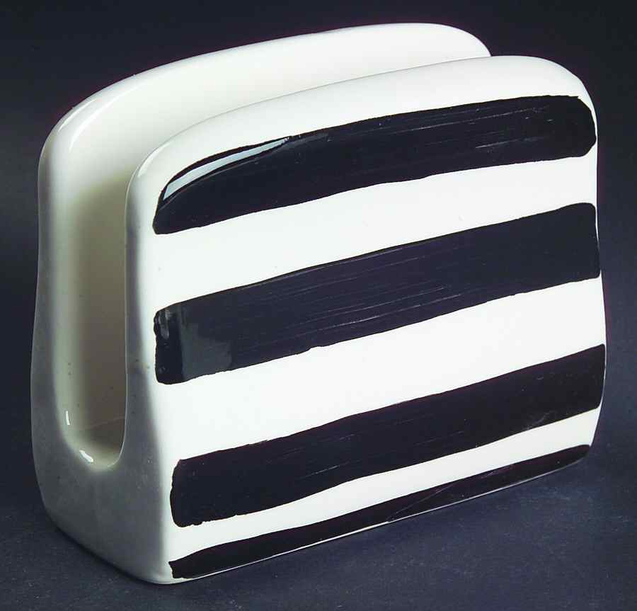 Cabana Black Napkin Holder by Gibson Designs-1