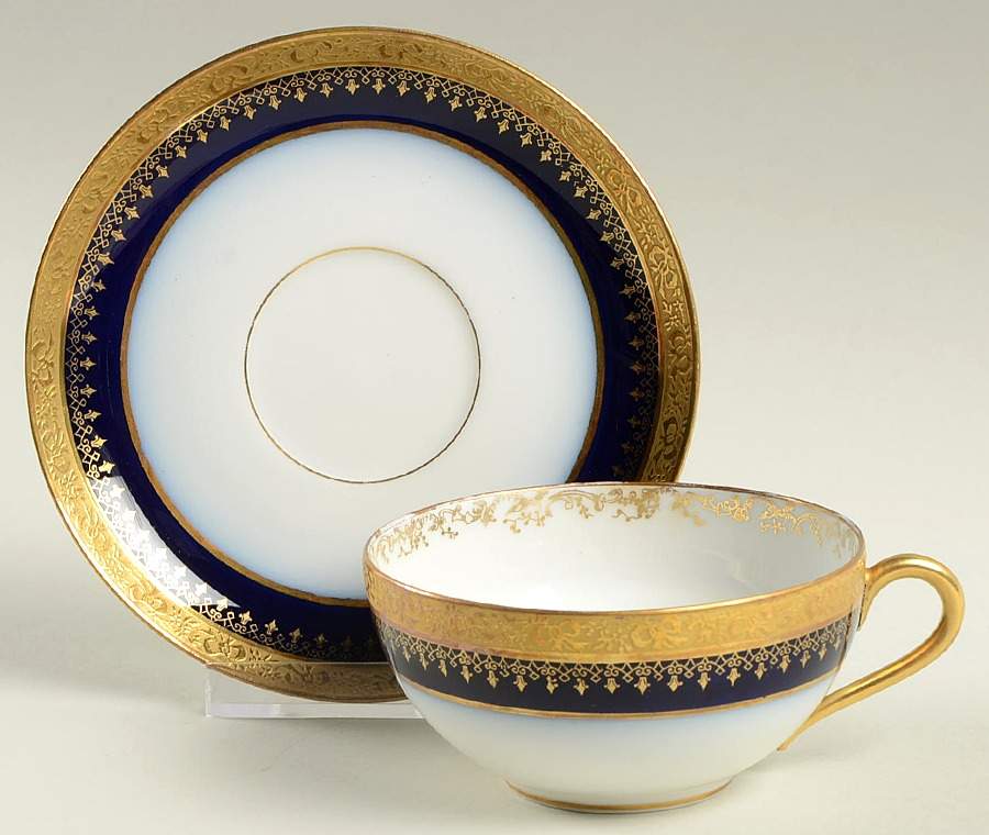 GUE461 Flat Cup & Saucer Set by WM Guerin-1