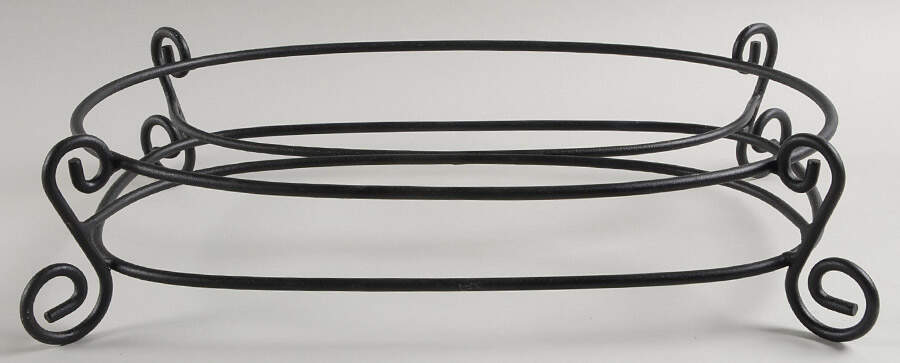 Siena Metal Stand for 14" Oval Serving Platter by Gail Pittman-1