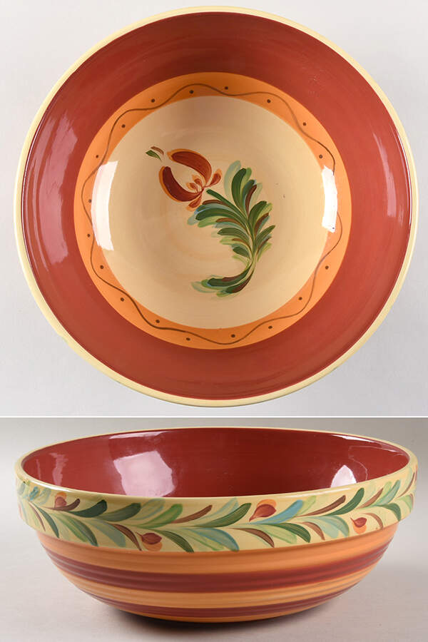 Siena 11" Large Salad Serving Bowl by Gail Pittman-1