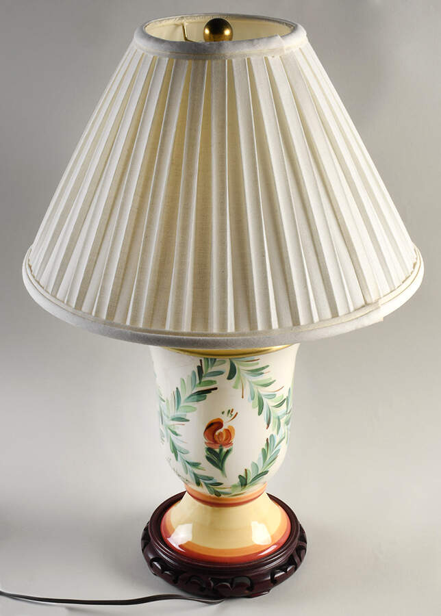Siena 21" Electric Lamp & Shade by Gail Pittman-1