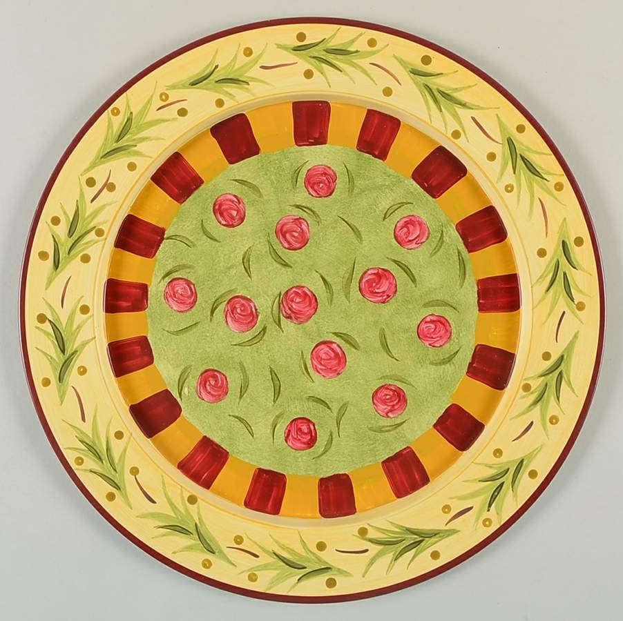 Siena 14" Metal Round Tray by Gail Pittman-1
