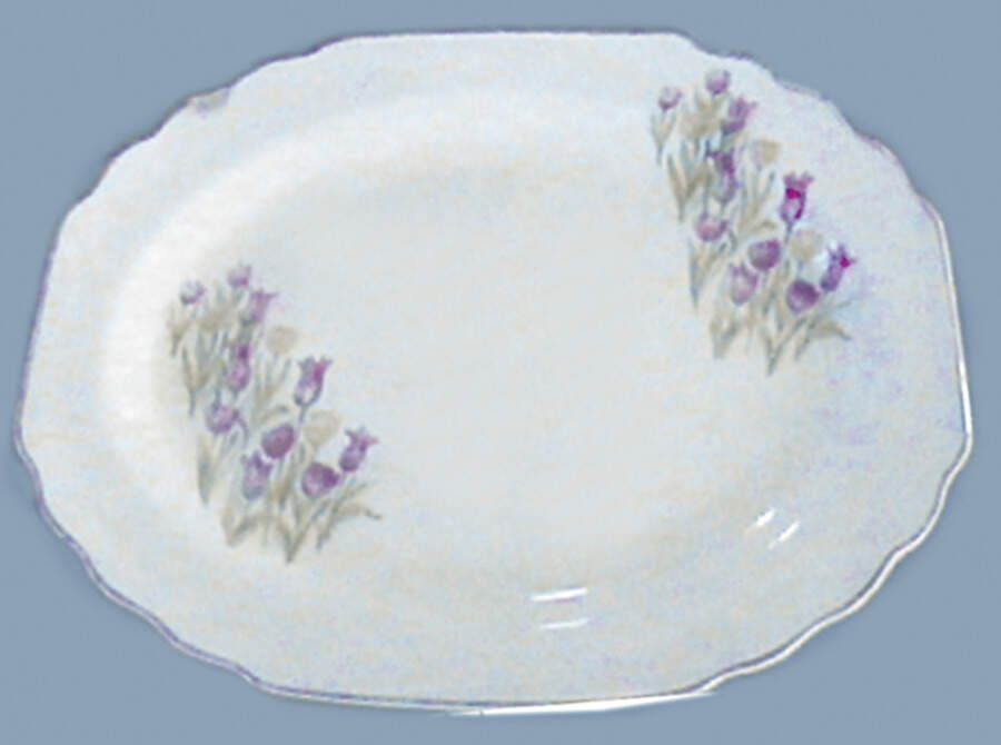 5S84492-H 13" Oval Serving Platter by WS George-1
