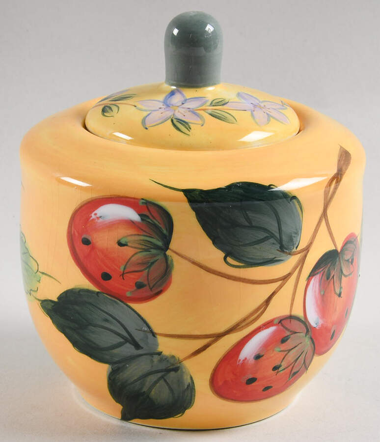 Bella Sola Sugar Bowl & Lid by Gibson Designs-1