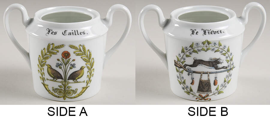 Les Patisseries Sugar Bowl No Lid by Giraud China-1