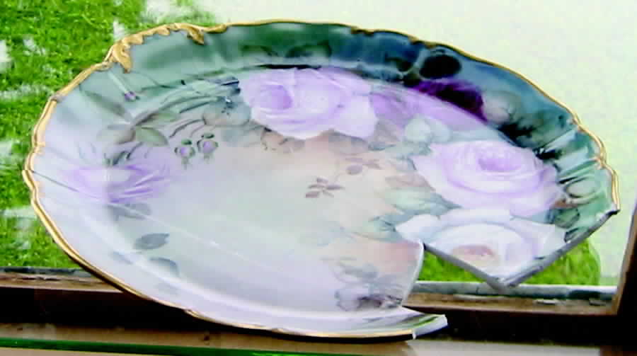 GUE466 Handled Cake Plate by WM Guerin-1