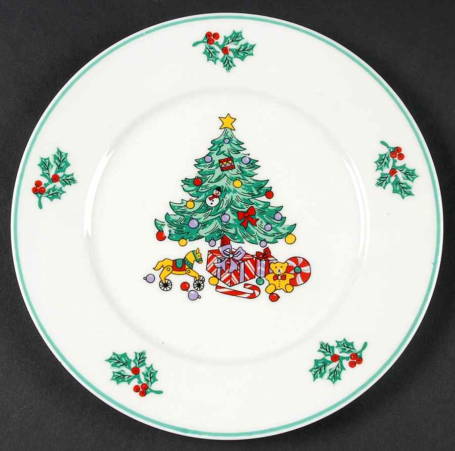 HOLLY TREE Salad Plate by Gibson Designs-1