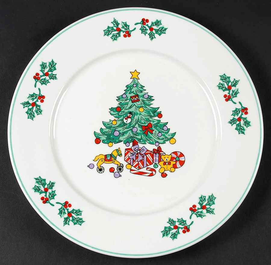 HOLLY TREE Dinner Plate by Gibson Designs-1