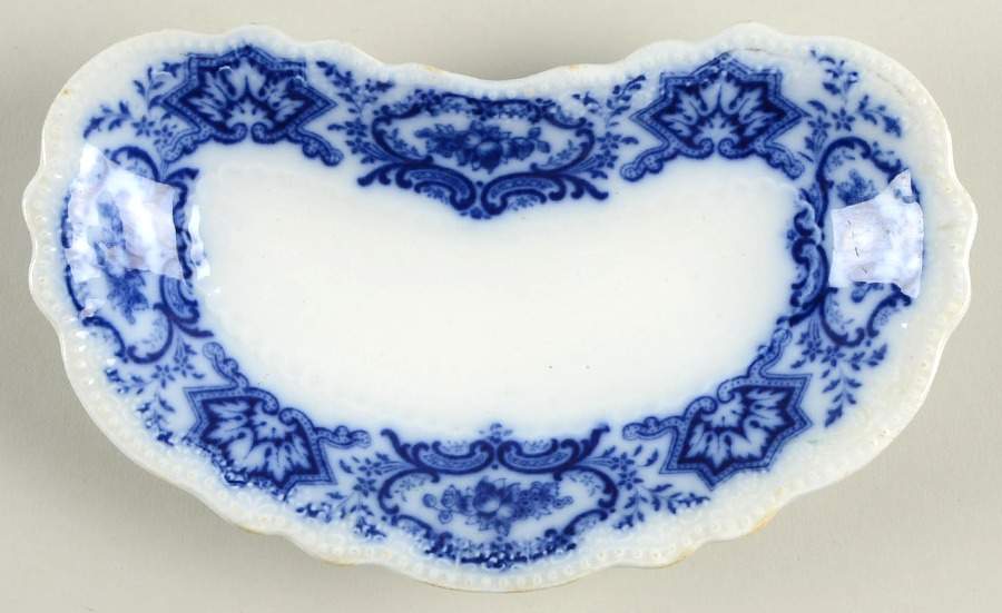 Alaska (Flow Blue, No Gold Ring) Bone Dish by Grindley-1