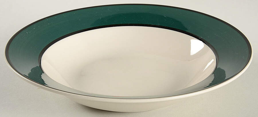 Hudson Spruce Rim Soup Bowl by Gibson Designs-1