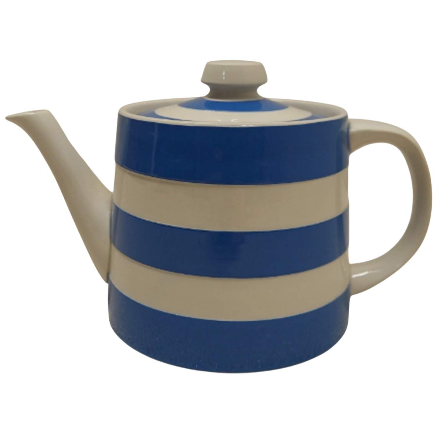 Cornish Blue Cream (Target Stamp) Small Teapot & Lid by T G Green (England)-1