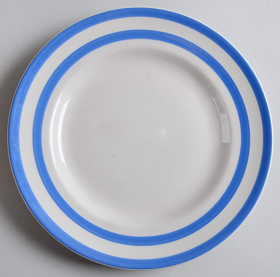 Cornish Blue Cream (Target Stamp) Luncheon Plate by T G Green (England)-1