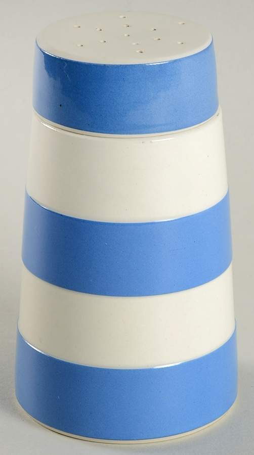 Cornish Blue Cream (Target Stamp) Sugar Shaker No Lid by T G Green (England)-1