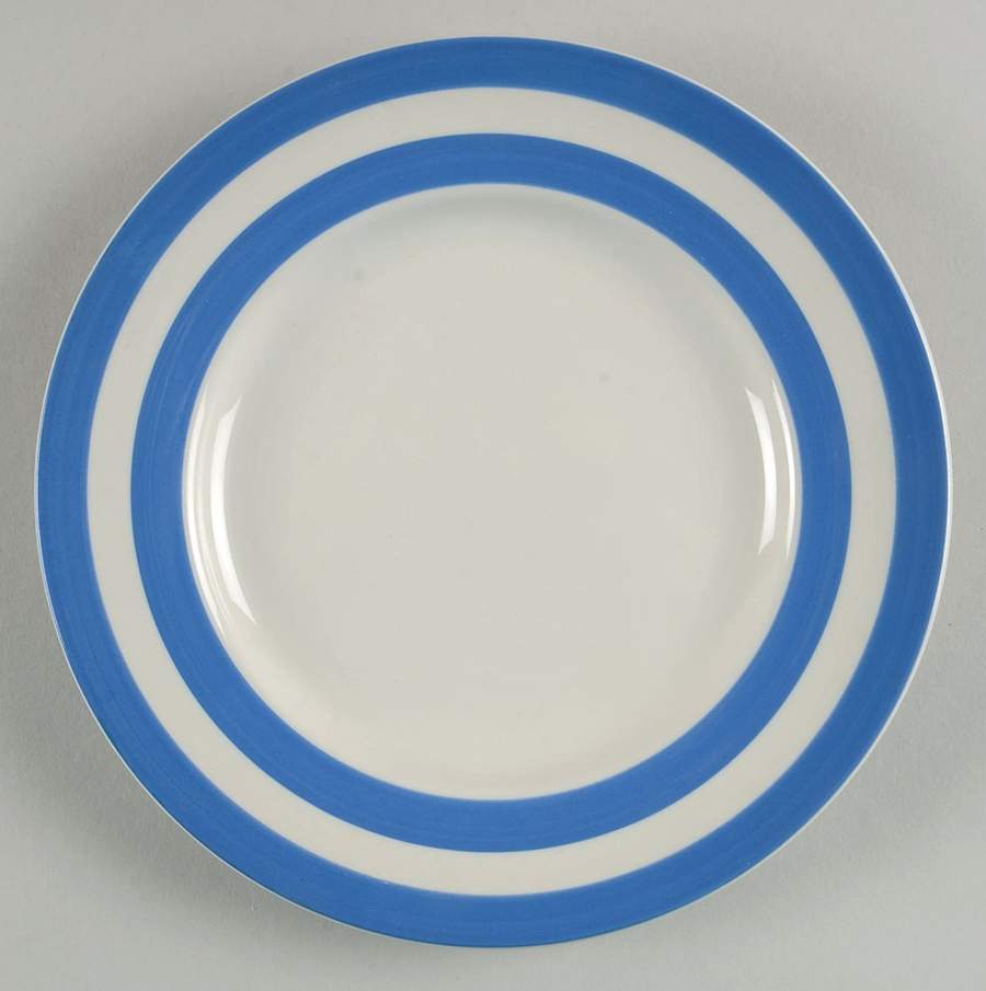 Cornish Blue Cream (Target Stamp) Salad Plate by T G Green (England)-1