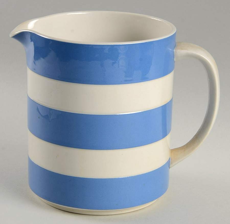 Cornish Blue Cream (Target Stamp) 40 Oz Jug by T G Green (England)-1
